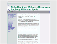 Tablet Screenshot of deltahealing.com